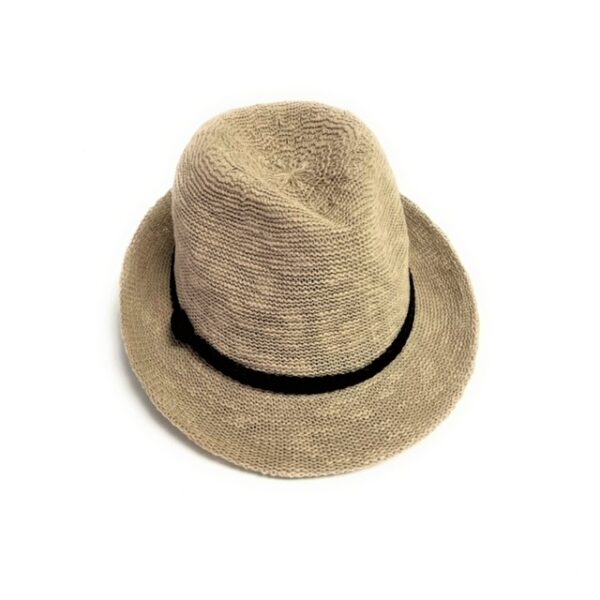 110 244 cotton blend small fedora natural