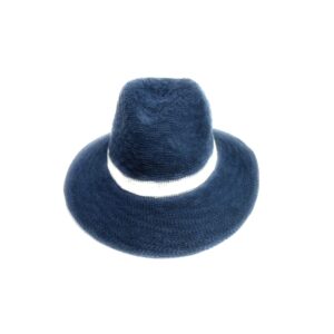 18s 1615p cotten blend fedora brim hat with stripe