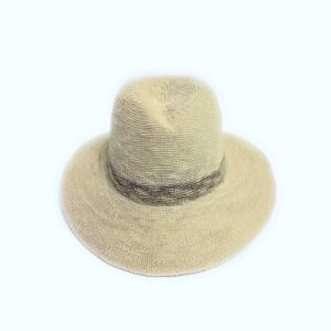 18s 1615p cotten blend fedora brim hat with stripe