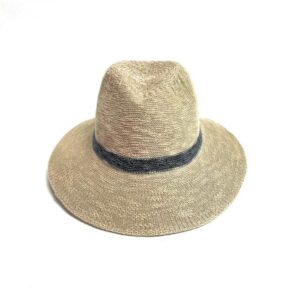 18s 1615p cotten blend fedora brim hat with stripe