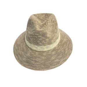 18s 1615p cotten blend fedora brim hat with stripe