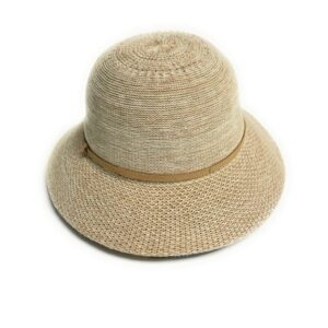 22s 0718 medium brim hat with stripe accent