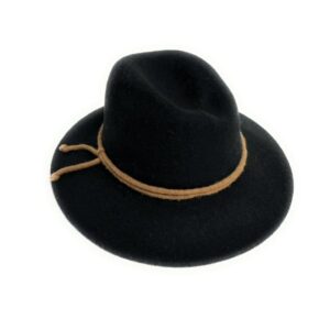 fedora brim with tie