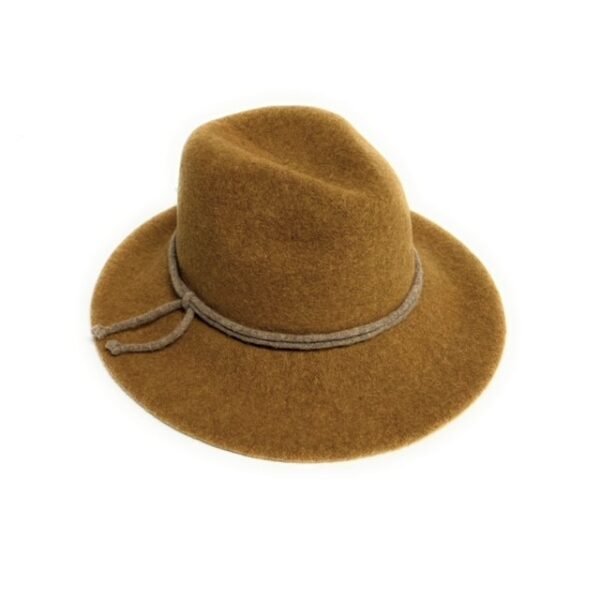 fedora brim with tie