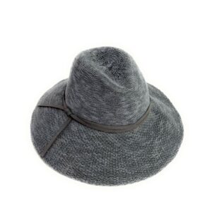 fedora brim hat with multi stripe band (copy)