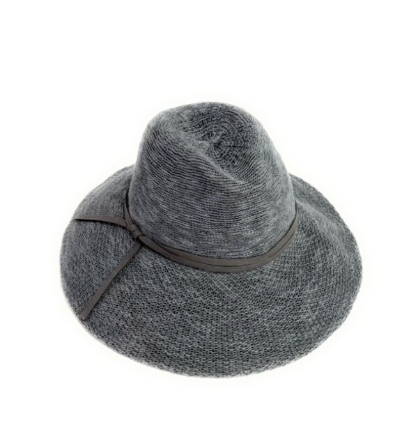 fedora brim hat with multi stripe band (copy)