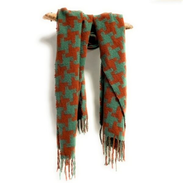 22sn0627 soft tie dyed scarf with knotted fringe (copy)