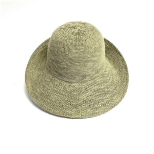 48 244 p cotton blend turn brim hat desert green