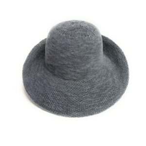 48 244 p cotton blend turn brim hat slate blue