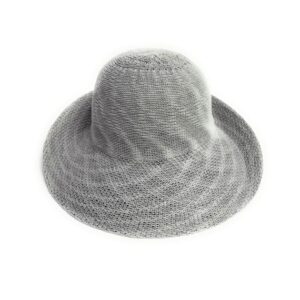 48 244 cotton blend turn brim hat grey