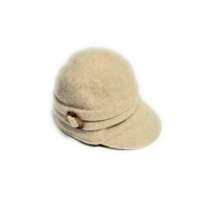 15s 0970 boiled wool cadet hat with buckle accent