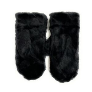 18 801 faux fur mittens