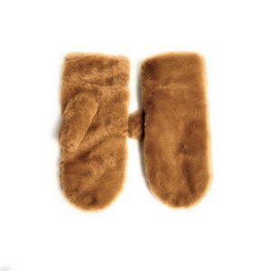 18 801 faux fur mittens