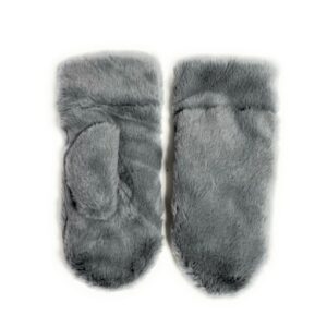 18 801 faux fur mittens