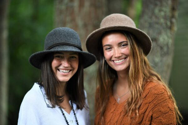 18s 1096 boiled wool brim hat with tie and buttons accent