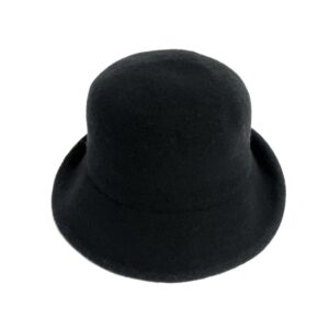 19s 0807 boiled wool turn brim hat