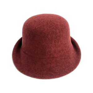 19s 0807 boiled wool turn brim hat