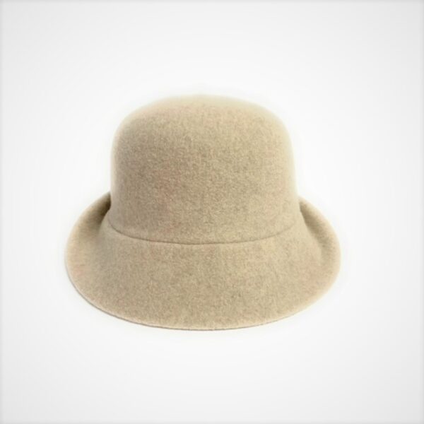 19s 0807 boiled wool turn brim hat