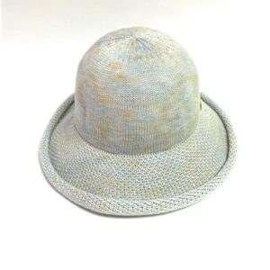 20s 0187 cotton blend tie dyed multi with rolled brim