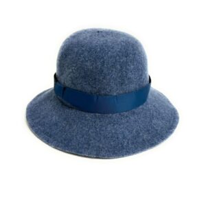 20s 0190 boiled wool brim hat with cutout back