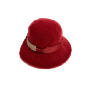 20s 0190 boiled wool brim hat with cutout back