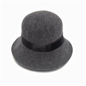 20s 0190 boiled wool brim hat with cutout back