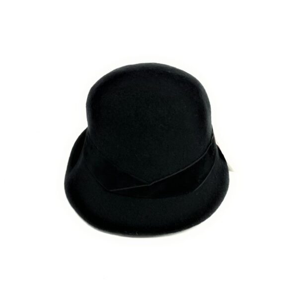 21s 0906 boiled wool turn brim hat with suede band