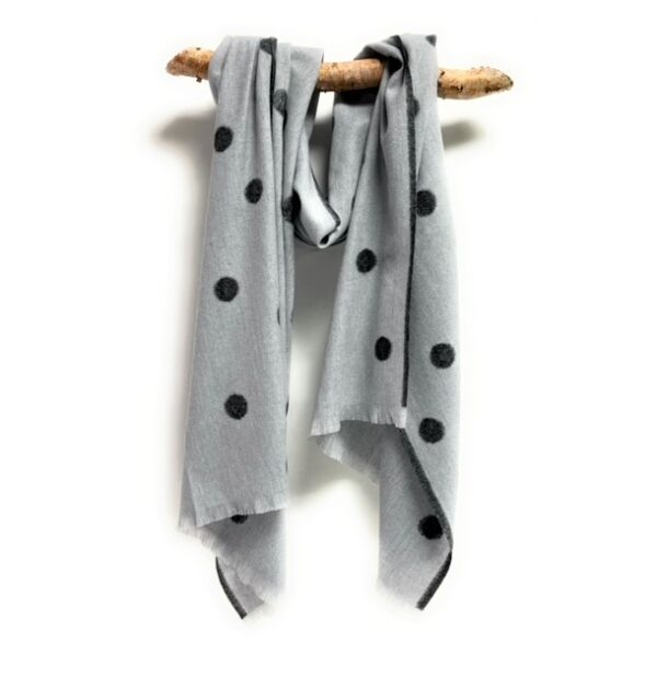 21sp0716 cashmere blend polka dot scarf