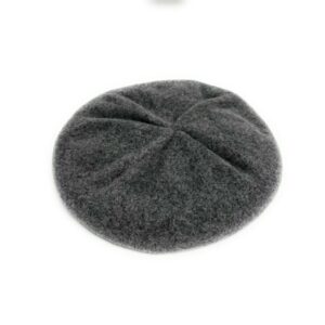 19s 0808 boiled wool beret with knit brim