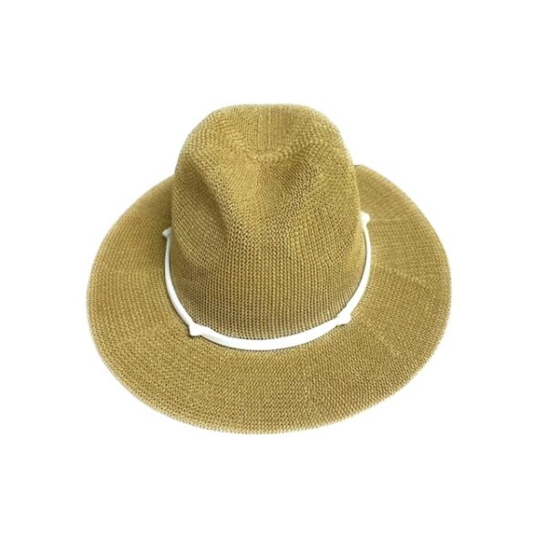 23s 0223 woven fedora brim hat with tie