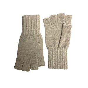 24s 0925 cashmere blend half finger gloves