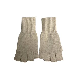 24s 0925 cashmere blend half finger gloves