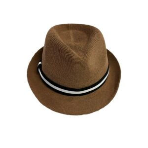 25s 0222x small fedora brim with ribbon elastic band