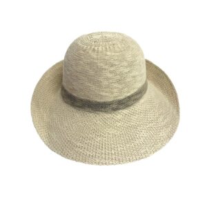 48 244s cotton blend turn brim hat with stripe
