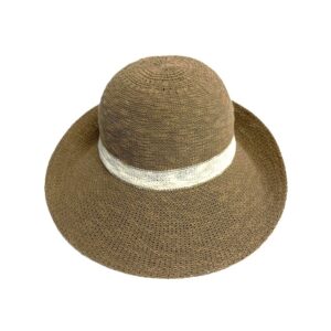 48 244s cotton blend turn brim hat with stripe
